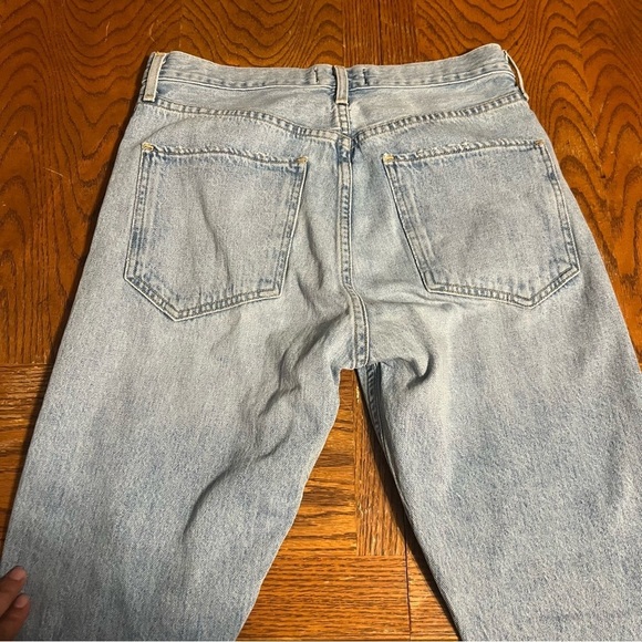AGOLDE Jaime Button Fly Distressed Classic High Rise Straight Ankle Jeans Sz 27 - Picture 15 of 15